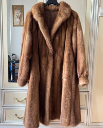 🧥 Pelliccia vera di visone chiaro vintage elegante