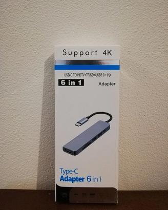 Adattatore USB-C 6 in 1