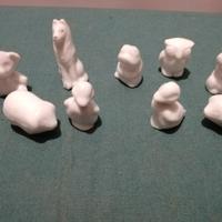 Miniature, Animaletti in porcellana bianca