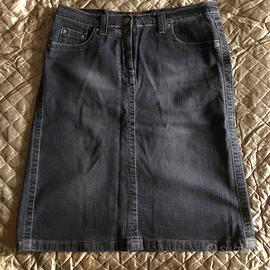 Gonna Jeans nera tg 46