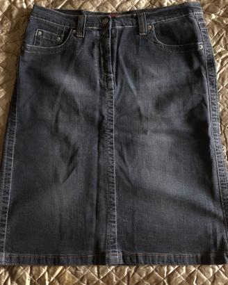 Gonna Jeans nera tg 46