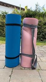 Coppia di Tappetini fitness e yoga con tracolla