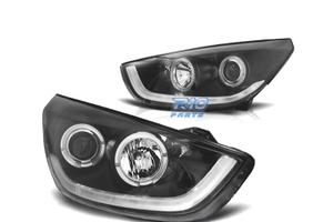 FARI PER HYUNDAI IX35 10-13 TUBE LIGHT FONDO NERO