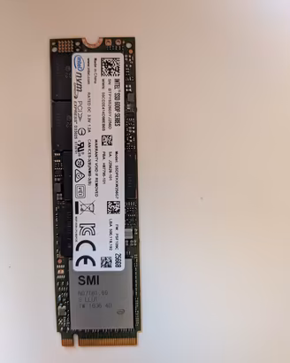 SSD Intel 600p Series 256GB M.2 NVMe PCIe