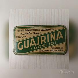 Scatola in latta Guairina vintage anni '50