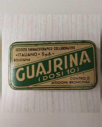 Scatola in latta Guairina vintage anni '50