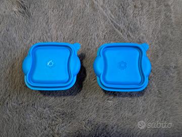 Set di 2 Contenitori/Coperchi Multiuso in Silicone