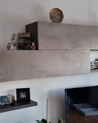 Salone soggiorno pensile a parete mondo convenienz