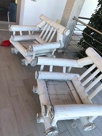 Divani da esterno in bambù