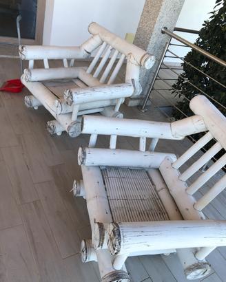 Divani da esterno in bambù