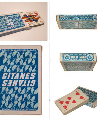 mazzo carte Gitanes vintage anni 70 da gioco poker