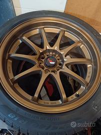 6 cerchi Japan racing jr5.   18 5x114,3