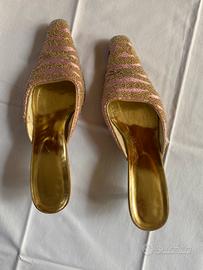 Eleganti ciabatte con tacco – numero 40