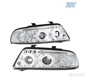 FARI AUDI A4 B5 99-00 ANGEL EYES LED CROMATI
