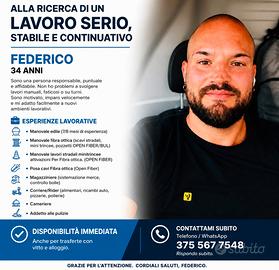 Operaio/Impiegato serio Disp da subito