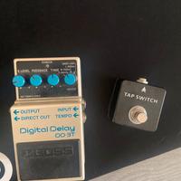 Boss Delay DD3-T con switch per tap tempo