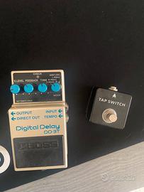 Boss Delay DD3-T con switch per tap tempo