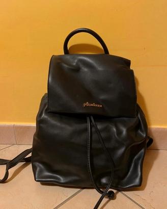 Zaino nero Primadonna elegante  in ecopelle 