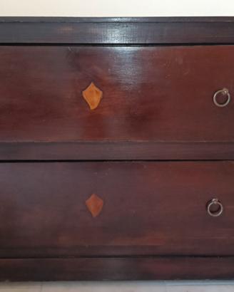Cassettone Comò Antico in Legno Massello