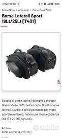 Borse laterali x moto e scooter