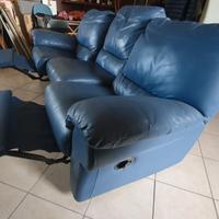 Salotto in vera pelle