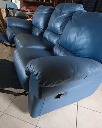 Salotto in vera pelle