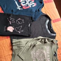 4 maglie bimba 10/12 anni 