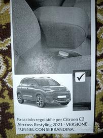 bracciolo per citroen c3 aircross anno 2021 