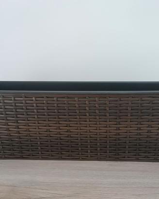 VASO FIORIERA  rettangolare in plastica da balcone