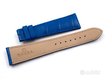 Cinturino Omega Alligatore Blu Lapis 21/16mm