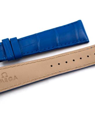 Cinturino Omega Alligatore Blu Lapis 21/16mm