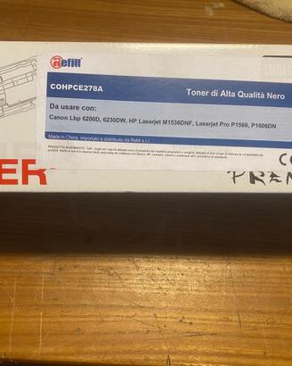 Toner Laser Nero Refill COHPCE278A / HP 78A (CE278