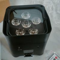 Par led a batteria 6x18w RGBWA + UV