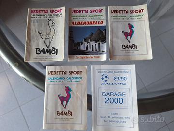Calendari Calcistici Campionato Italiano anni '80