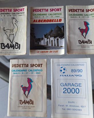 Calendari Calcistici Campionato Italiano anni '80