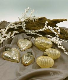 Set di addobbi Natalizi Vintage in Vetro