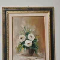 quadro con cornice fiori 