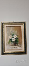 quadro con cornice fiori 