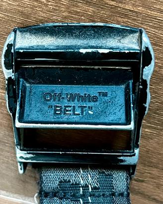 Cintura off white nera