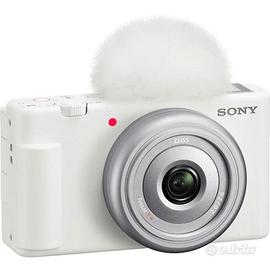 Sony Vlog camera ZV-1F Bianca, 4k 20 MP