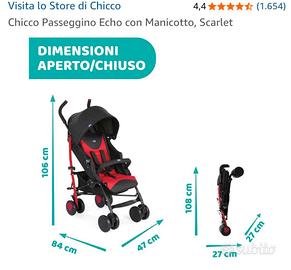 Passeggino Chicco, Leggero, Comodo