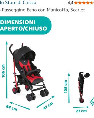 Passeggino Chicco, Leggero, Comodo