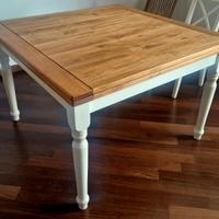 Tavolo allungabile Biscottini in legno Massello