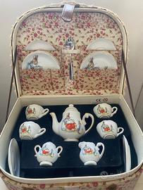 Mini tea set da gioco in porcellana per bambini