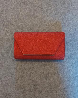 Pochette elegante, colore rosso