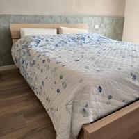 Letto contenitore MALM legno chiaro