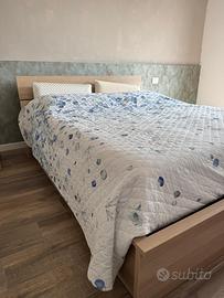 Letto contenitore MALM legno chiaro
