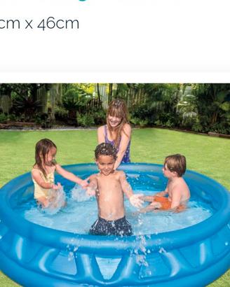 piscina scivolo gonfiabile e pompa filtro