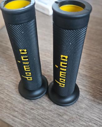 manopole moto scooter gialle domino
