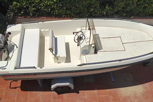 Barca open con motore e carrello omologato